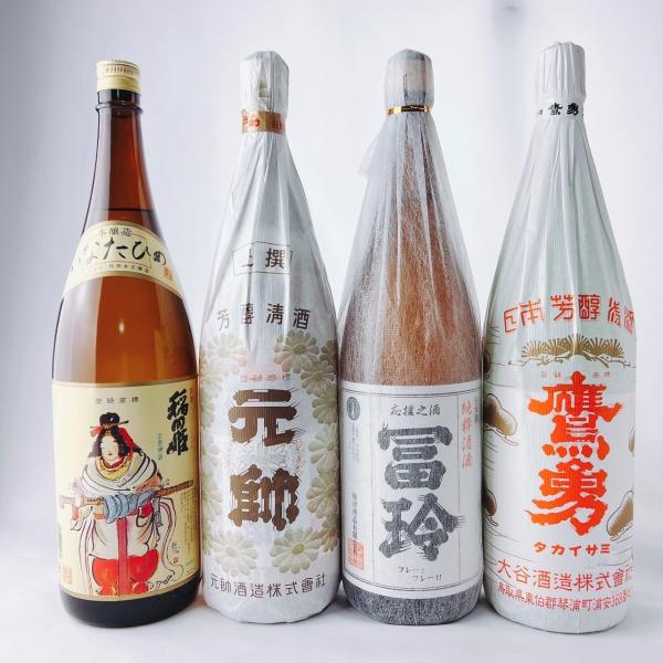 日本酒 蔵またぎ 清酒 上撰 飲み比べ 4本セット 1800ml 1.8L 瓶 送料無料 鷹勇 稲田...