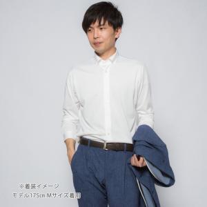 メール便送料無料 ノーアイロン ニットシャツ ...の詳細画像1