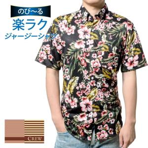 メンズ カジュアルシャツ 半袖 標準型 CREW ボタンダウン P17CWB044｜plateau-web