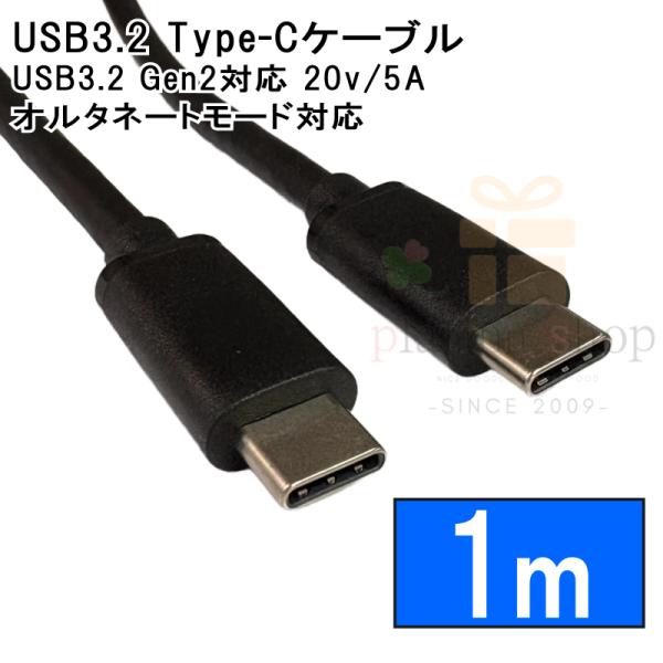 UC20-10 USB3.2 Gen2x2 Type-Cケーブル 約1m 20V/5A PDモード充...