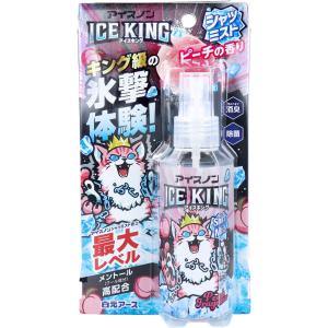 アイスノン シャツミスト ICE KING(アイスキング) ピーチの香り 100mL 熱中症対策 冷却スプレー 冷感 クール コールド 冷たい 暑さ対策 ミスト 通勤 通学