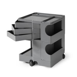 ボビーワゴン トルネードグレー ２段３トレイ BOBY WAGON TORNADO GRAY B-LINE ビーライン ジョエ・コロンボ 多機能ワゴン ベッドサイドテーブル 正規輸入品