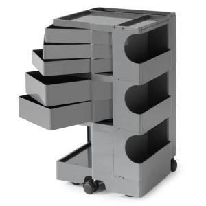 ボビーワゴン トルネードグレー ３段５トレイ BOBY WAGON TORNADO GRAY B-LINE ビーライン ジョエ・コロンボ 多機能ワゴン ベッドサイドテーブル 正規輸入品