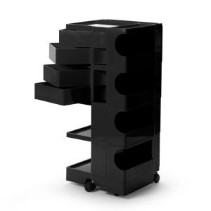 ボビーワゴン ブラック ４段４トレイ BOBY WAGON BLACK B-LINE ビーライン ジョエ・コロンボ 多機能ワゴン ベッドサイドテーブル 正規輸入品