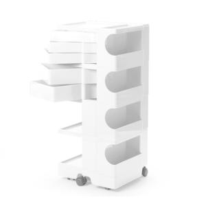 ボビーワゴン ホワイト ４段５トレイ BOBY WAGON WHITE B-LINE ビーライン ジョエ・コロンボ 多機能ワゴン ベッドサイドテーブル 正規輸入品