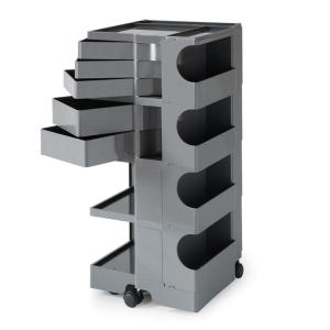 ボビーワゴン トルネードグレー ４段５トレイ BOBY WAGON TORNADO GRAY B-LINE ビーライン ジョエ・コロンボ 多機能ワゴン ベッドサイドテーブル 正規輸入品