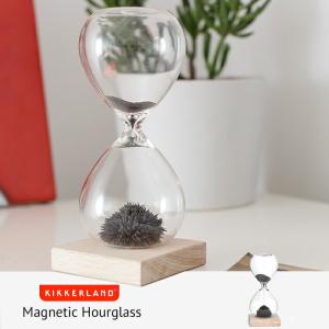 KIKKERLAND Magnetic Hourglass マグネティックアワーグラス 砂時計 砂鉄 磁石｜PLAY DESIGN PLAY