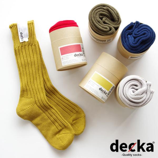 decka ケースド ヘビー ウェイト プレイン ソックス デカ リブソックス 靴下 おしゃれ  ギ...