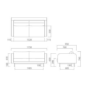 SIEVE モンスソファ 2人掛け mons ...の詳細画像2