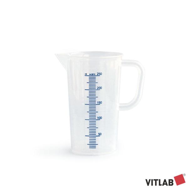250ml VITLAB PP メジャーカップ ビットラボ ポリプロピレン ドイツ製 計量カップ 水...