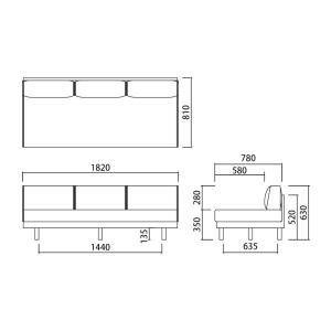 SIEVE モーニング デイベッド ソファ 3...の詳細画像4