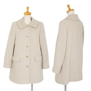 美品✨マドモアゼルノンノン　ノーカラージャケット　リネン100 ベージュ　M 美品✨マドモアゼルノンノン ノーカラージャケット リネン100 ベージュ