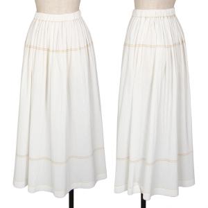 ISSEY MIYAKE フリンジスカート ISSEY MIYAKE（イッセイミヤケ） フリンジストライプ切替ラップ