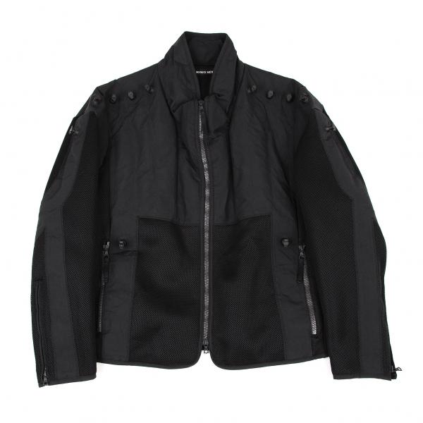 イッセイミヤケ メンISSEY MIYAKE MEN エアーバルブメッシュ切替デザインボンディングジ...