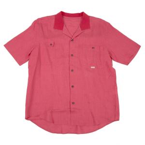 PAPAS（パパス） リネン半袖シャツ 水色M 【メンズ】 : プレイフル