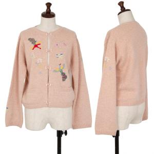 ケイタマルヤマ KEITA MARUYAMA 刺しゅうカーディガン クルーネック