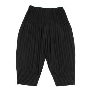 オム プリッセ イッセイミヤケ クロップドプリーツパンツ カーキ