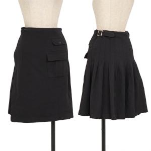 COMME des GARCONS（コムデギャルソン） ウールギャバフロントプリーツ