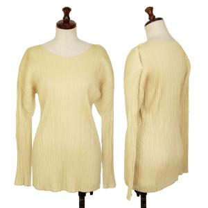 PLEATS PLEASE（プリーツ プリーズ） プリーツロングスカート ベージュ