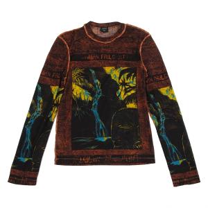 ジャンポールゴルチエ オムJean Paul GAULTIER HOMME 秘境プリントパワーネットカットソー 黒赤他48 【メンズ】｜playful-1shop