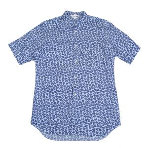 コムデギャルソンシャツCOMME des GARCONS SHIRT コットンCロゴプリントシャツ 水色M 【メンズ】｜playful-1shop