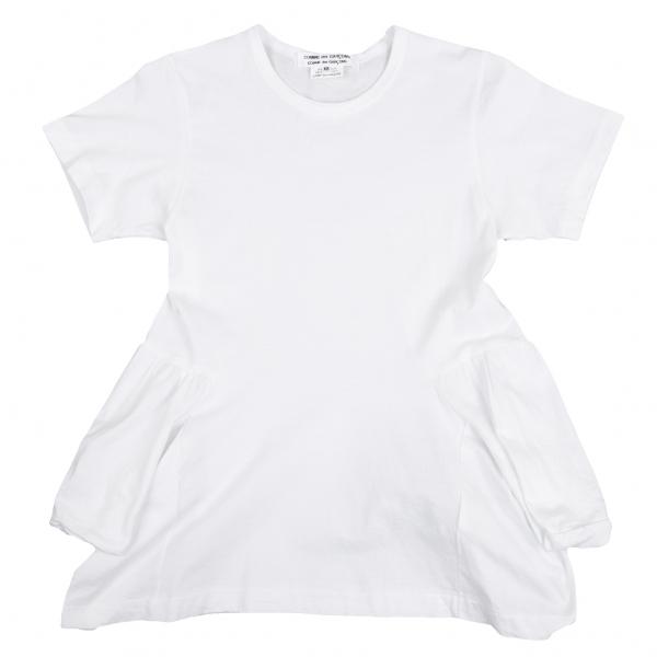 コムコム コムデギャルソンCOMME des GARCONS ポケットデザインTシャツ 白XS 【レ...