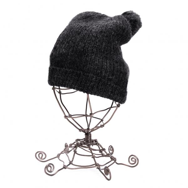 スナオクワハラsunao kuwahara ボンボン付きニットキャップ チャコール 【レディース】
