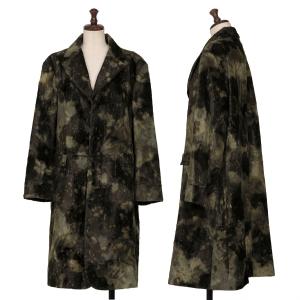 トリココムデギャルソン☆切りっぱなしウールコート カーキ S tricot COMME des GARCONS トリココムデギャルソンtricot ウールドット