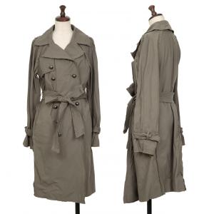 ランバンオンブルー　ナイロンライクフレアトレンチコート　38 中古・古着通販】LANVIN COLLECTION (ランバンコレクション