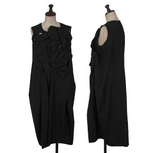 ボーダーズアットバルコニー BD2211P-3E-02 ワンピース 38 ブラック V  