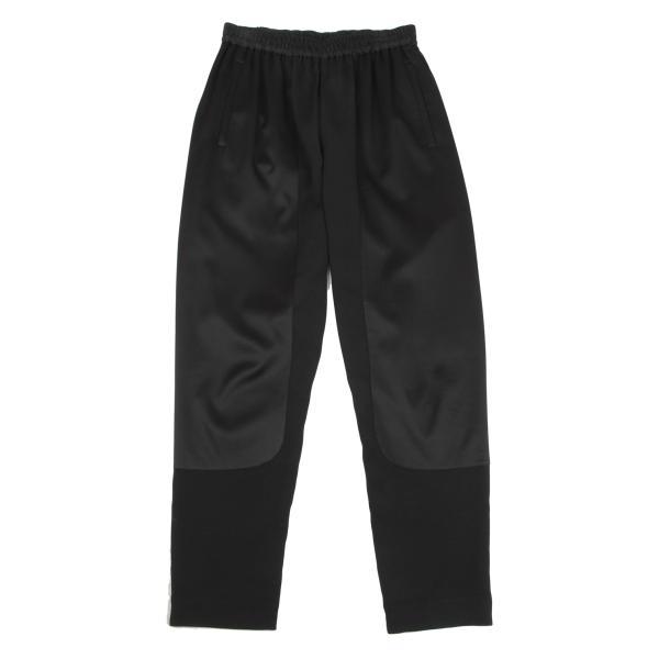 ツモリチサトTSUMORI CHISATO 異素材切替ストレッチパンツ 黒2 【レディース】