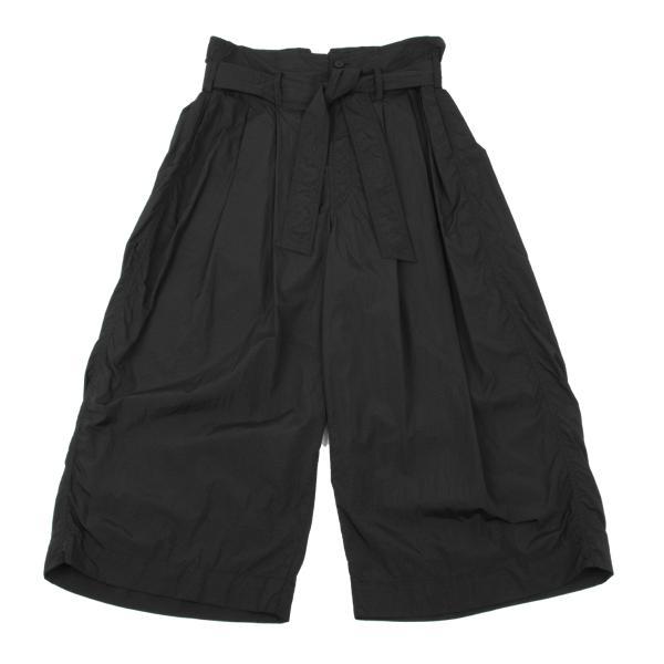 イッセイミヤケ メンISSEY MIYAKE MEN ナイロンベルテッドワイドパンツ 黒3 【メンズ...
