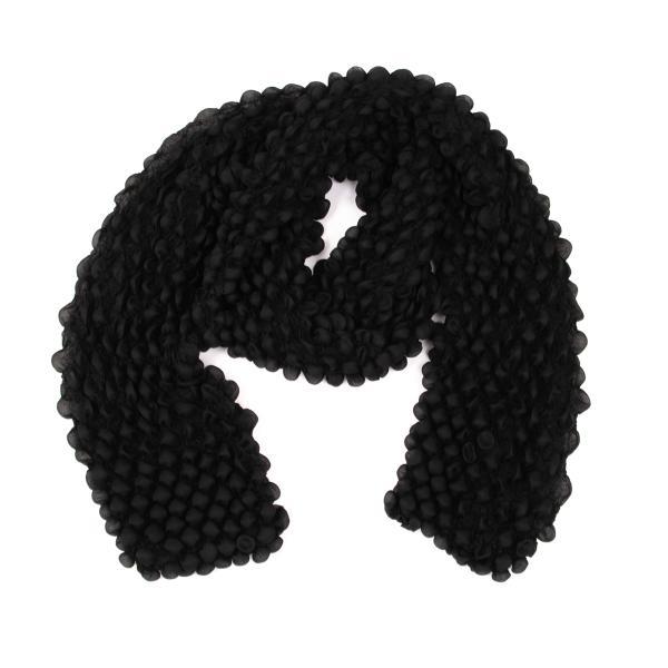 イッセイミヤケ フェットISSEY MIYAKE FETE 3Dプリーツストール 黒 【レディース】