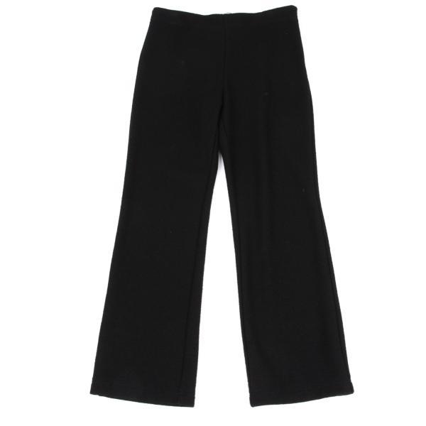 イッセイミヤケ フェットISSEY MIYAKE FETE ウールシンチバックストレートパンツ 黒2...