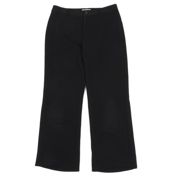 イッセイミヤケ フェットISSEY MIYAKE FETE ポリストレートパンツ 黒2 【レディース...