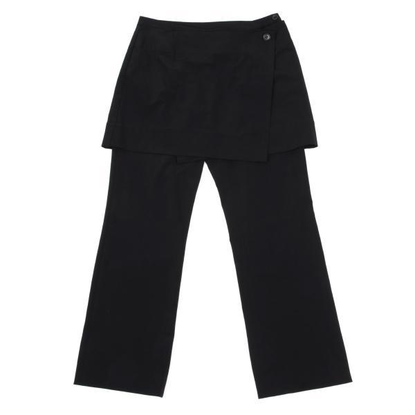 イッセイミヤケ フェットISSEY MIYAKE FETE ナイロンストレッチラップスカートパンツ ...