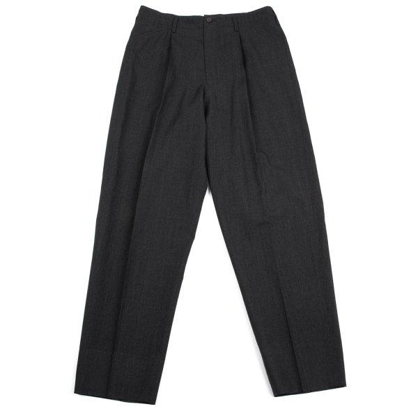 ジャンポールゴルチエ オムJean Paul GAULTIER HOMME ウールタックテーパードパ...
