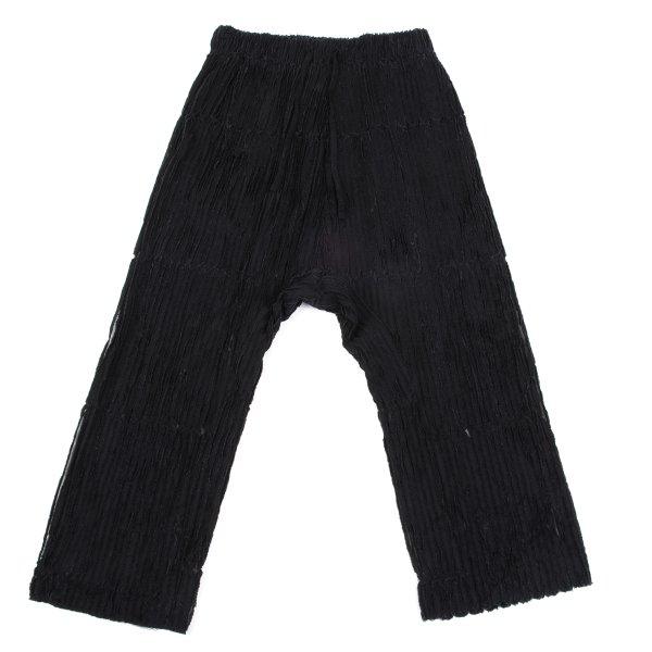 イッセイミヤケハートISSEY MIYAKE HaaT カッティングデザインメッシュサルエルパンツ ...