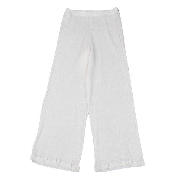 イッセイミヤケ ハートISSEY MIYAKE HaaT クレーププリーツストレートパンツ オフ2 ...