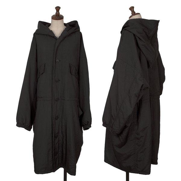 イッセイミヤケISSEY MIYAKE WINDCOAT ナイロン2WAYフーデッドコート 黒XL ...