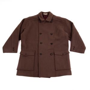 PAPAS（パパス） ウールチェックハリスツイードジャケット ベージュ茶