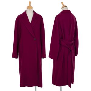 L'EQUIPE YOSHIE INABA 赤 ダブルブレストコート 38 YOSHIE INABA レキップ ヨシエイナバL'EQUIPE 異素材切替半袖