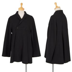 美品*ヨーガンレール ウール ハイネックワンピース 黒 日本製 ヨーガンレール ヨーガンレールJURGEN LEHL ウールシルクアウト