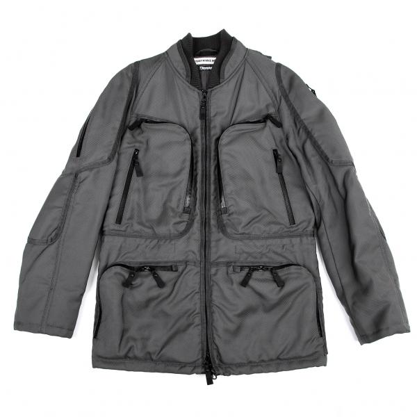 イッセイミヤケメンISSEY MIYAKE MEN Thinsulate 止水ジップマルチポケットボ...