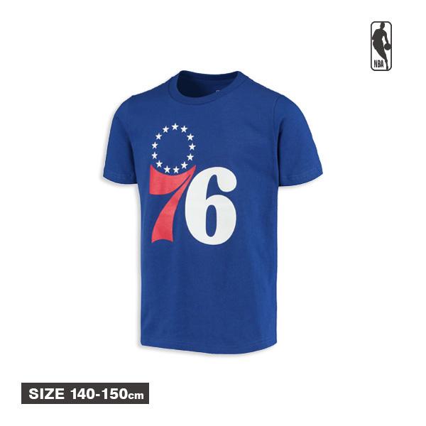 NBA キッズ フィラデルフィア・セブンティシクサーズ コットン素材 Tシャツ(140-150cm)