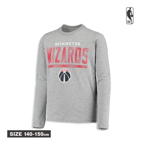 NBA キッズ ワシントン・ウィザーズ コットン素材 ロングTシャツ(140-150cm)