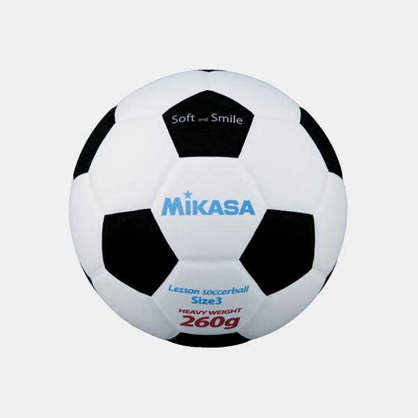 ミカサ MIKASA スマイルサッカー軽量3号 SF326-WBK 小学生用 スポンジ素材3号サッカ...