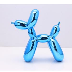 アメリカンアート樹脂クラフトジェフクーンズバルーン犬置物像メッキバルーン犬ホームデコレーションバレ