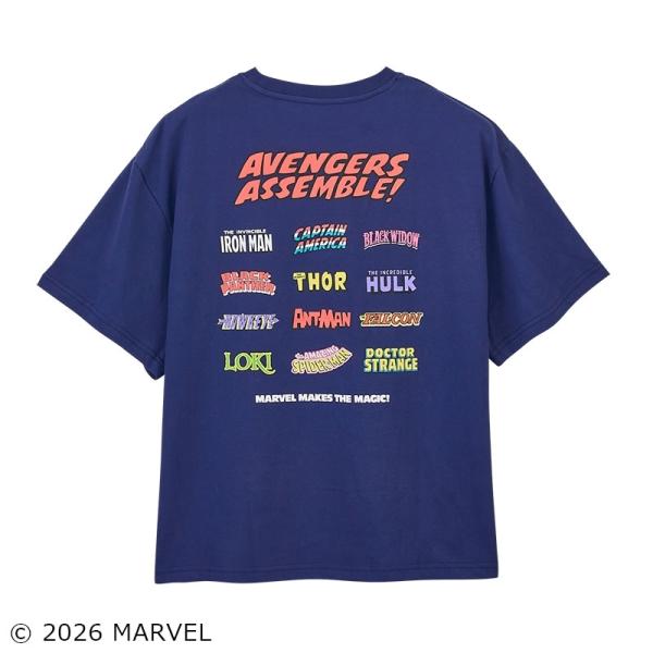 Avengers アベンジャーズ アッセンブル Tシャツ ネイビー (ビッグ)