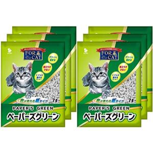 新東北化学工業 猫砂 ペーパーズグリーン 7L×6個 (ケース販売)｜plaza-unli